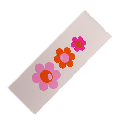 Daily Regina Designs Les Fleurs 01 Abstract Retro Yoga Mat