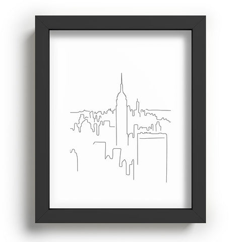Daily Regina Designs Minimal Line New York City Recessed Framing Rectangle