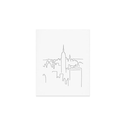 Daily Regina Designs Minimal Line New York City Art Print