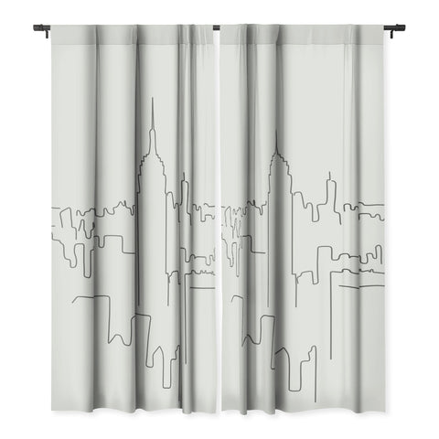 Daily Regina Designs Minimal Line New York City Blackout Non Repeat