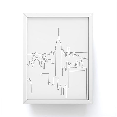 Daily Regina Designs Minimal Line New York City Framed Mini Art Print
