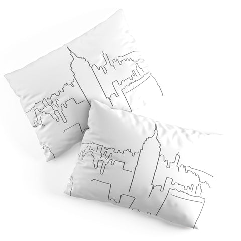 Daily Regina Designs Minimal Line New York City Pillow Shams