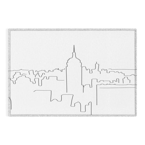 Daily Regina Designs Minimal Line New York City Outdoor Rug