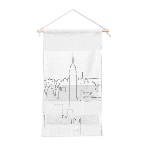 Daily Regina Designs Minimal Line New York City Wall Hanging Portrait