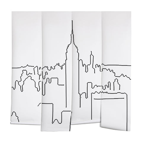Daily Regina Designs Minimal Line New York City Wall Mural