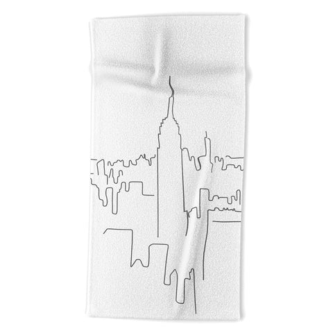 Daily Regina Designs Minimal Line New York City Beach Towel