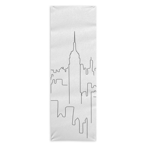 Daily Regina Designs Minimal Line New York City Yoga Towel