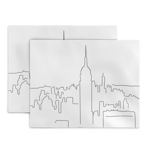Daily Regina Designs Minimal Line New York City Placemat
