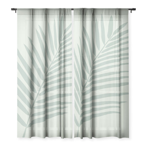 Daily Regina Designs Palm Leaf Sage Sheer Non Repeat