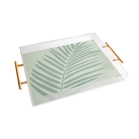 Daily Regina Designs Palm Leaf Sage Acrylic Tray