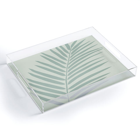 Daily Regina Designs Palm Leaf Sage Acrylic Tray