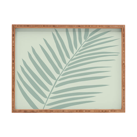 Daily Regina Designs Palm Leaf Sage Rectangular Tray