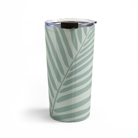Daily Regina Designs Palm Leaf Sage Travel Mug
