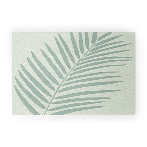 Daily Regina Designs Palm Leaf Sage Welcome Mat