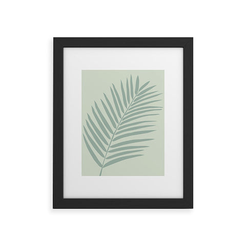 Daily Regina Designs Palm Leaf Sage Framed Art Print