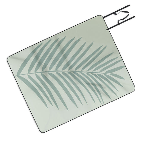Daily Regina Designs Palm Leaf Sage Picnic Blanket