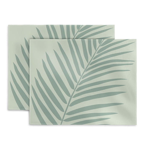 Daily Regina Designs Palm Leaf Sage Placemat