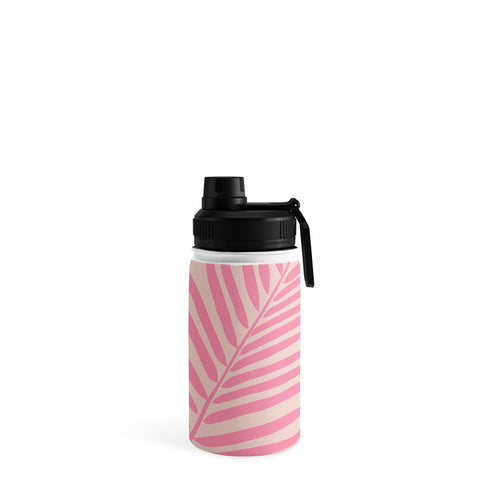 Daily Regina Designs Pink And Blush Palm Leaf Water Bottle