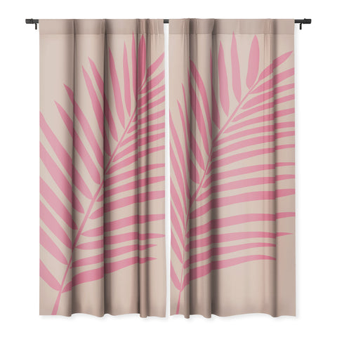 Daily Regina Designs Pink And Blush Palm Leaf Blackout Non Repeat