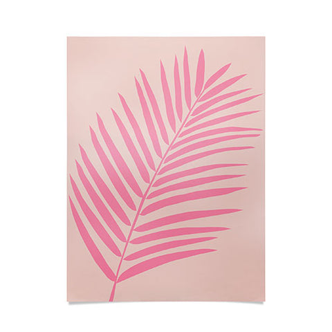 Daily Regina Designs Pink And Blush Palm Leaf Poster