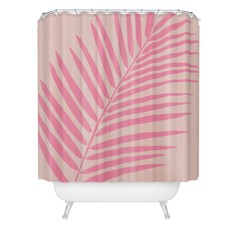 Daily Regina Designs Pink And Blush Palm Leaf Shower Curtain