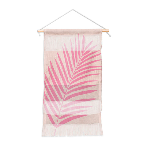 Daily Regina Designs Pink And Blush Palm Leaf Wall Hanging Portrait