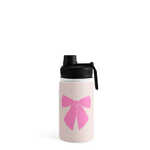 Daily Regina Designs Pink Bow Water Bottle