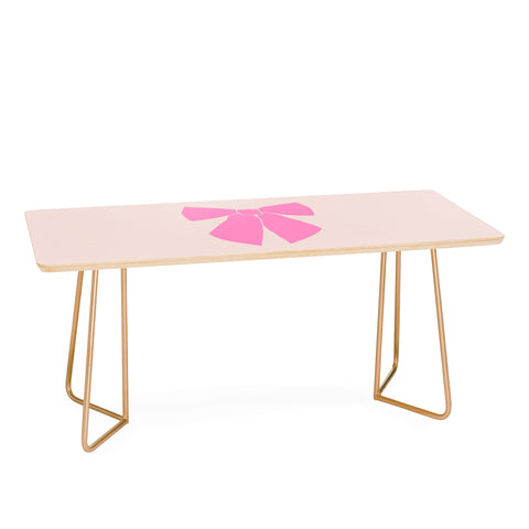 Daily Regina Designs Pink Bow Coffee Table