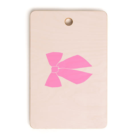 Daily Regina Designs Pink Bow Cutting Board Rectangle