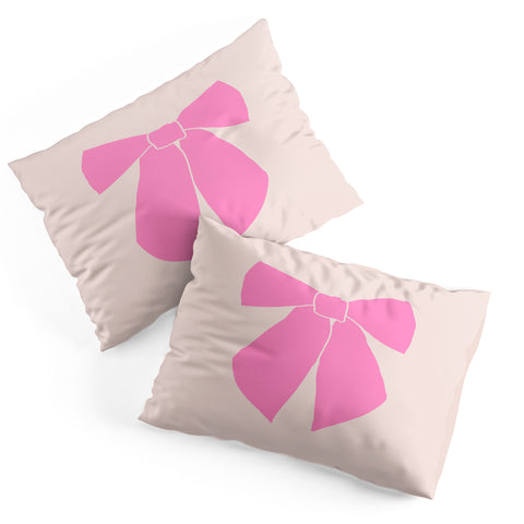 Daily Regina Designs Pink Bow Pillow Shams