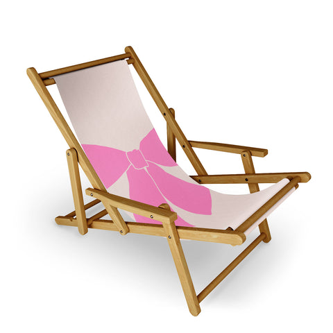 Daily Regina Designs Pink Bow Sling Chair