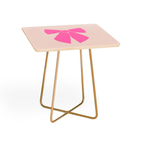 Daily Regina Designs Pink Bow Side Table