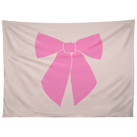 Daily Regina Designs Pink Bow Tapestry