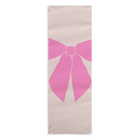 Daily Regina Designs Pink Bow Yoga Towel