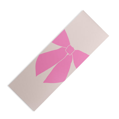 Daily Regina Designs Pink Bow Yoga Mat
