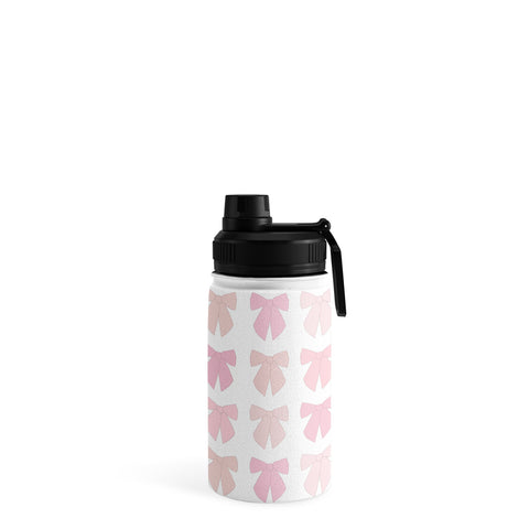 Daily Regina Designs Pink Bows Preppy Coquette Water Bottle