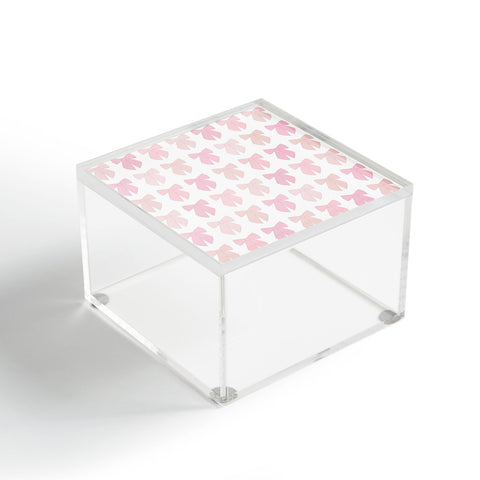 Daily Regina Designs Pink Bows Preppy Coquette Acrylic Box