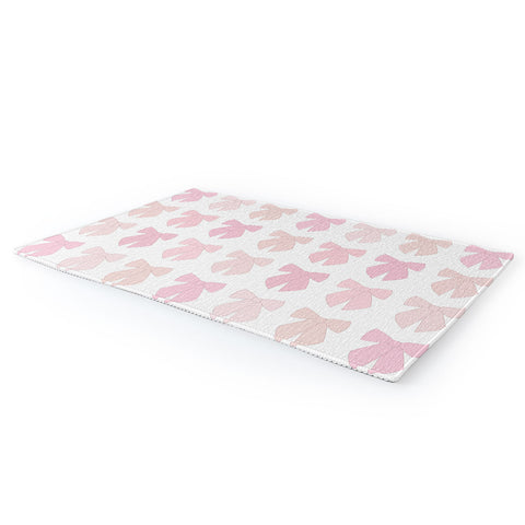 Daily Regina Designs Pink Bows Preppy Coquette Area Rug