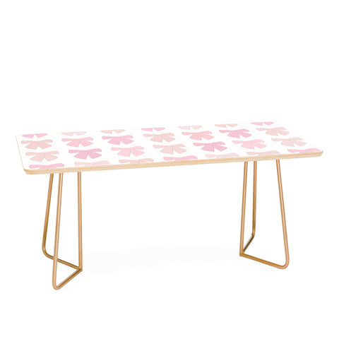 Daily Regina Designs Pink Bows Preppy Coquette Coffee Table