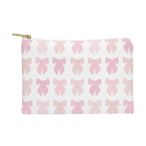 Daily Regina Designs Pink Bows Preppy Coquette Pouch