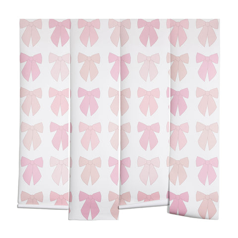 Daily Regina Designs Pink Bows Preppy Coquette Wall Mural