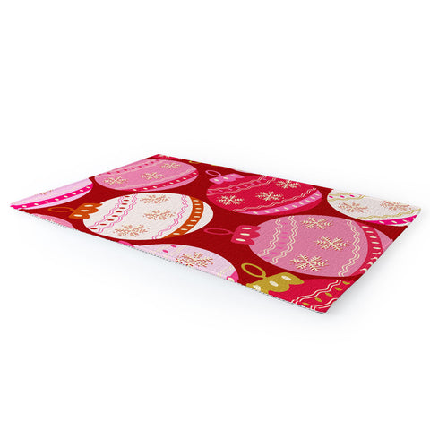 Daily Regina Designs Pink Christmas Decorations Area Rug