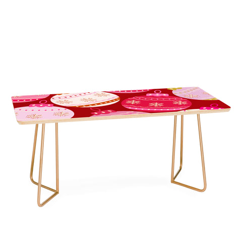 Daily Regina Designs Pink Christmas Decorations Coffee Table