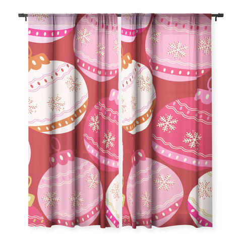 Daily Regina Designs Pink Christmas Decorations Sheer Non Repeat