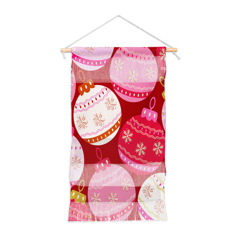 Daily Regina Designs Pink Christmas Decorations Wall Hanging Portrait