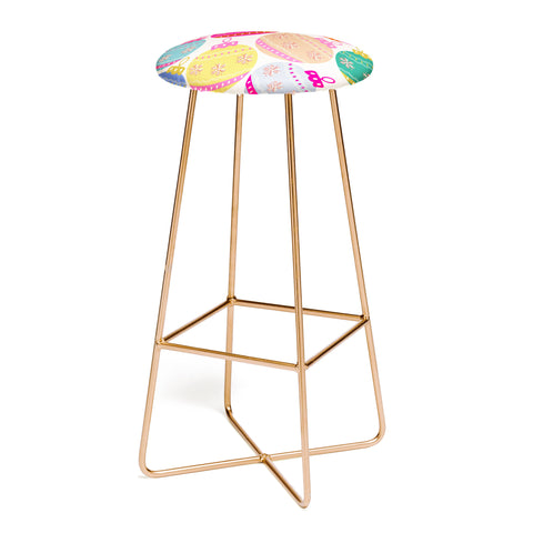Daily Regina Designs Playful Christmas Baubles Bar Stool