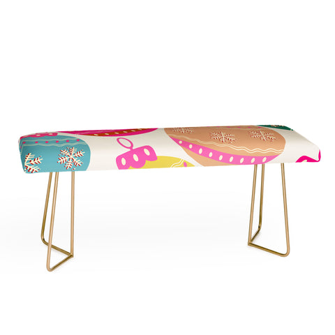 Daily Regina Designs Playful Christmas Baubles Bench