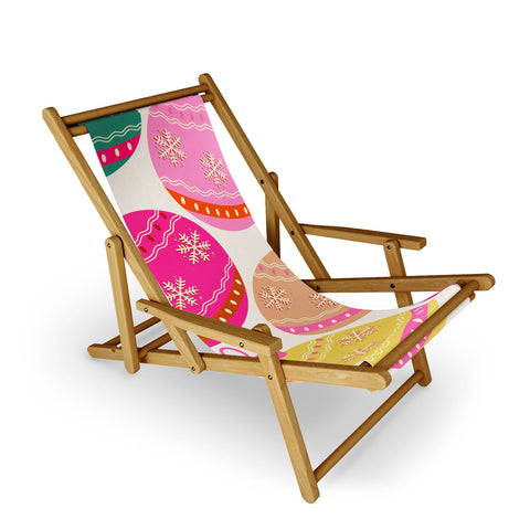 Daily Regina Designs Playful Christmas Baubles Sling Chair