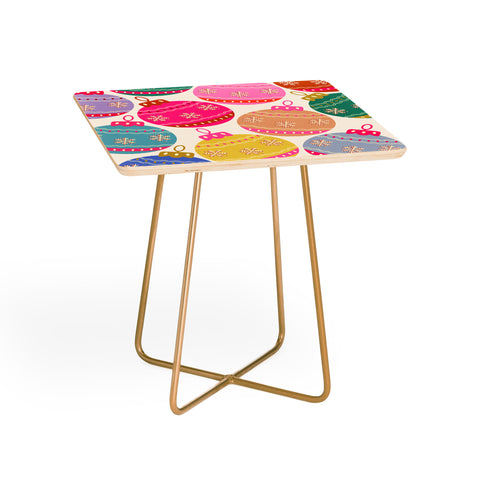 Daily Regina Designs Playful Christmas Baubles Side Table