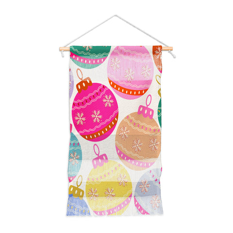 Daily Regina Designs Playful Christmas Baubles Wall Hanging Portrait